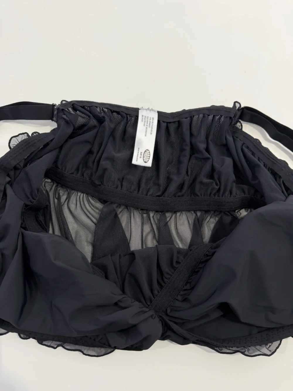 Parade Black Mesh Bralette XL‎ Rose Lingerie Coquette